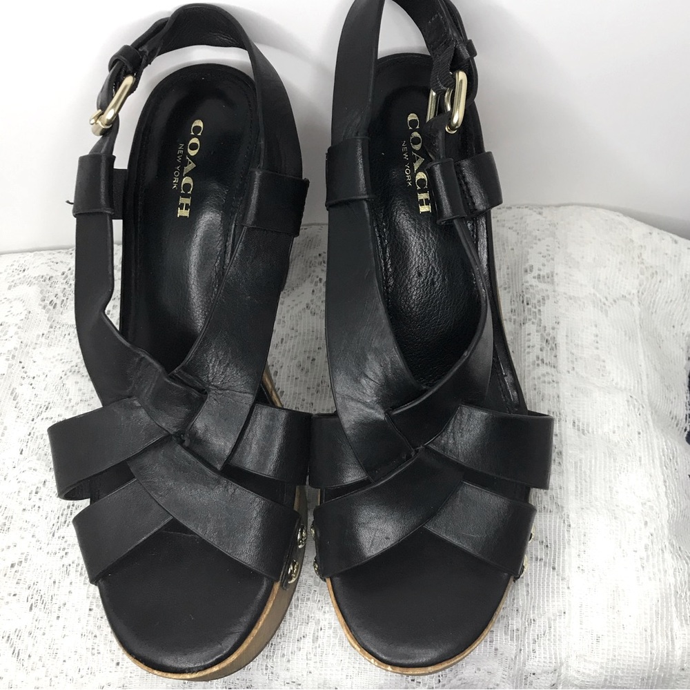 Wood platform heels